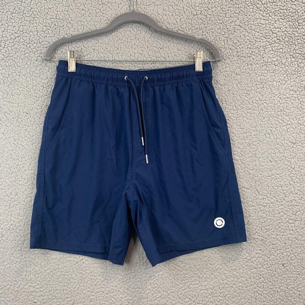 Mens Fair Harbor The One Athleisure Shorts Lined Blue Performance LARGE/ 8" Ins
